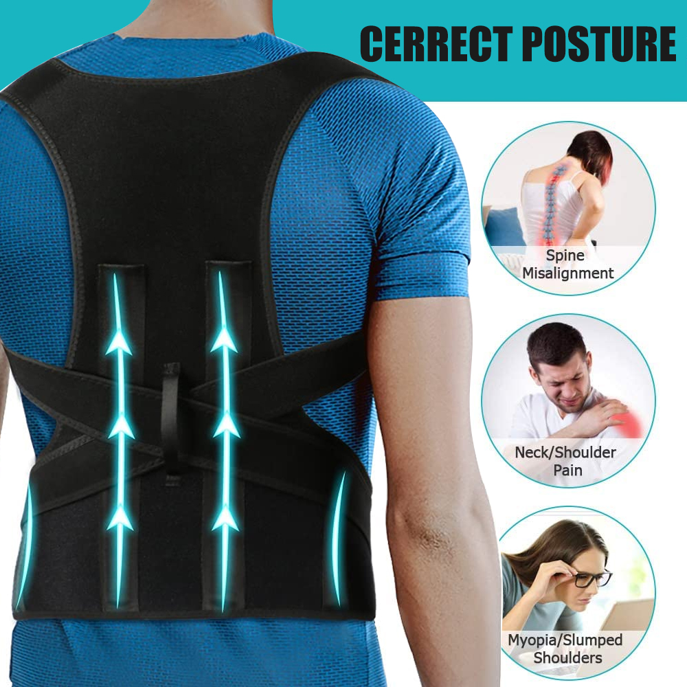 1 Pc Male and Female Posture Corrector Back Support Is Used for Correcting Upper Back Scoliosis and Hunchback to Improve Posture