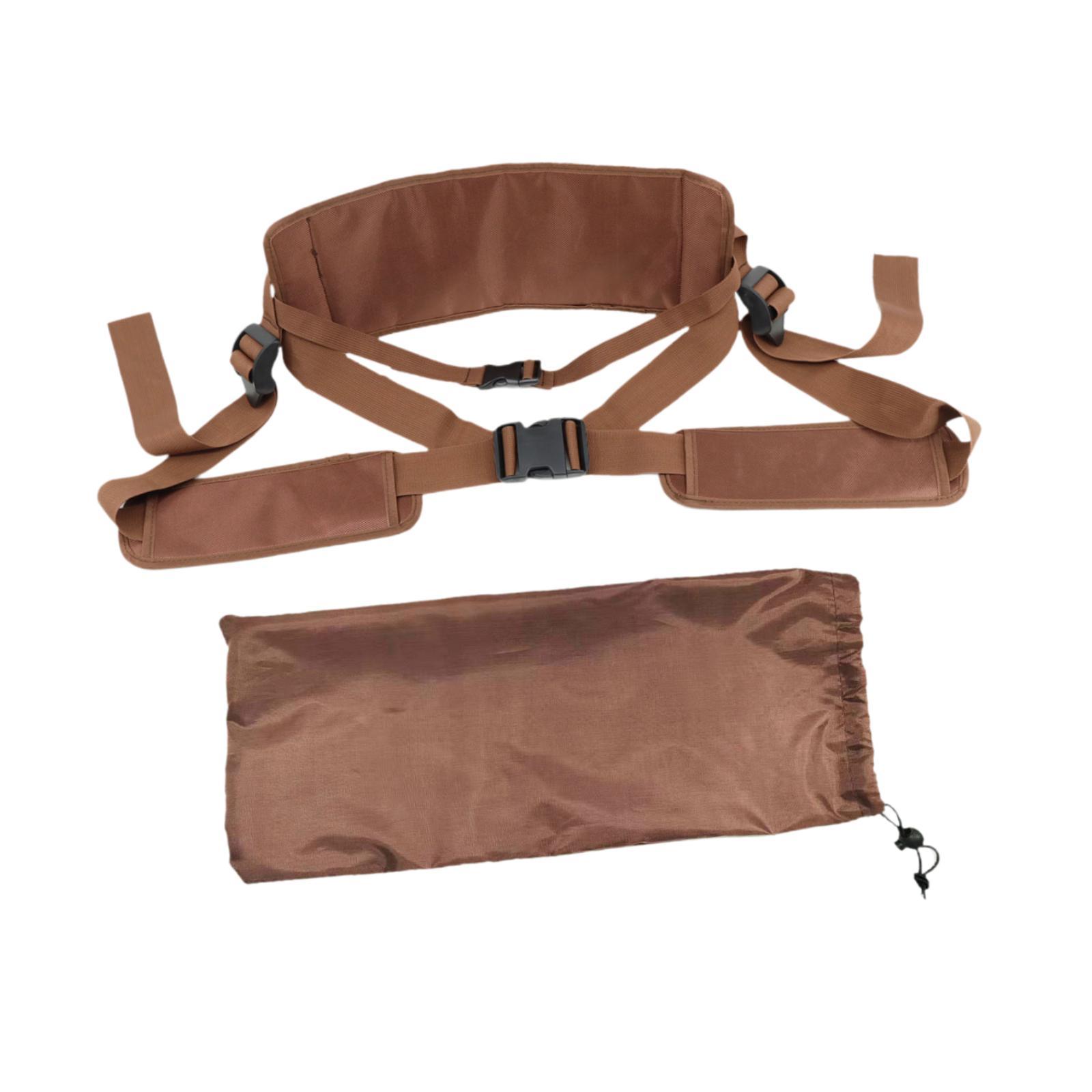 Lower Back Support Belt Portable Adjustable Breathable Lightweight Back Brace Harness for Home Office Sitting Meditation Indoor