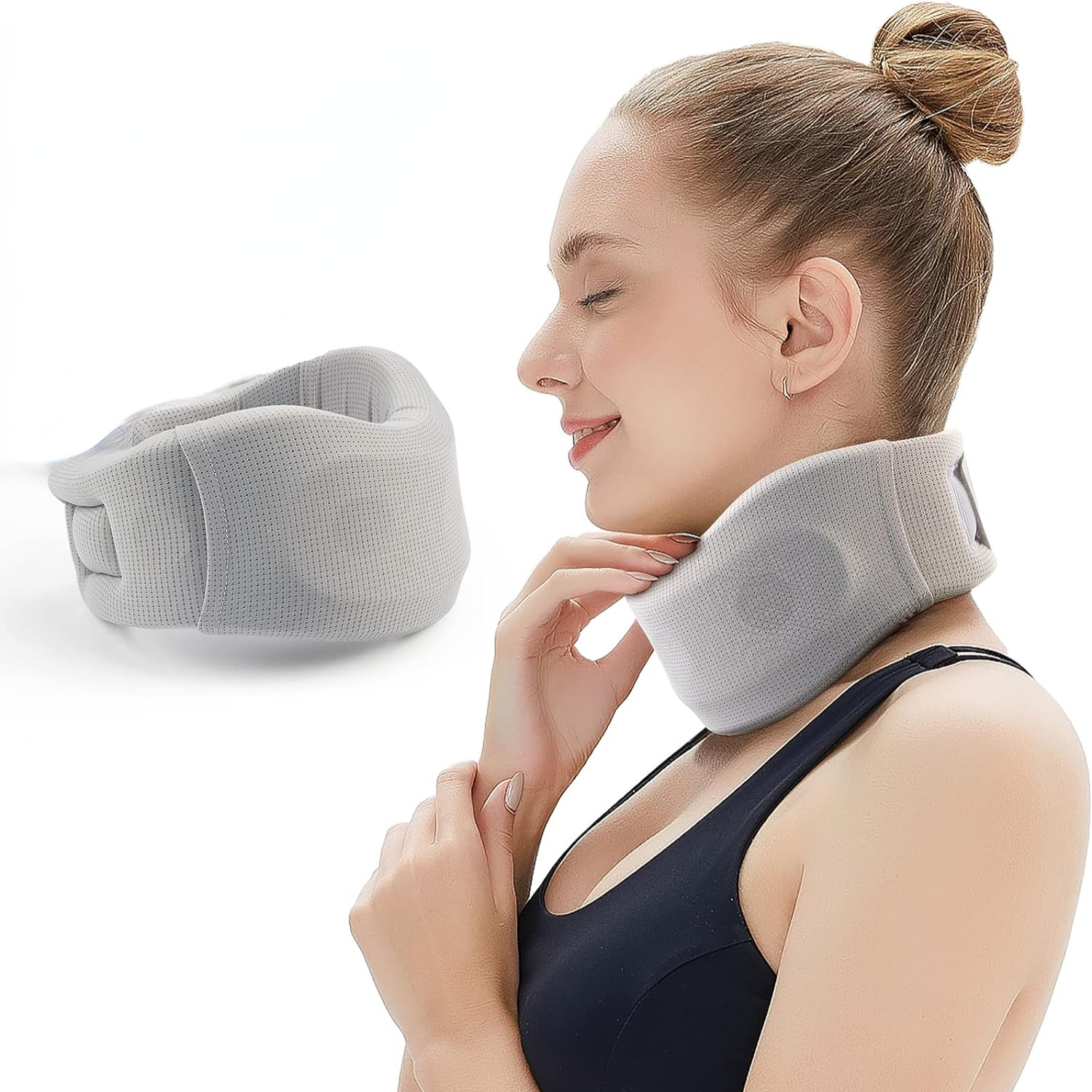 Enhance Comfort and Reduce Pain with Lightweight and Breathable Adjustable Ergonomic Neck Support Brace - High-Quality Brace for