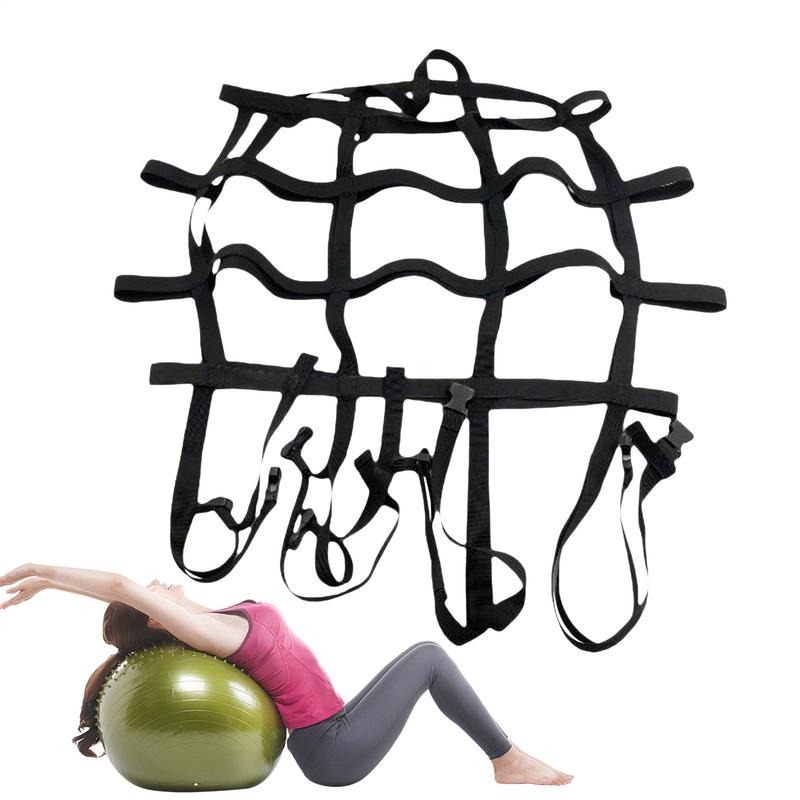 Yoga Ball Strap Workout Ball Strap Lightweight Adjustable Belt For Gym Sports Strengthening Stretching Travel Outdoor Training