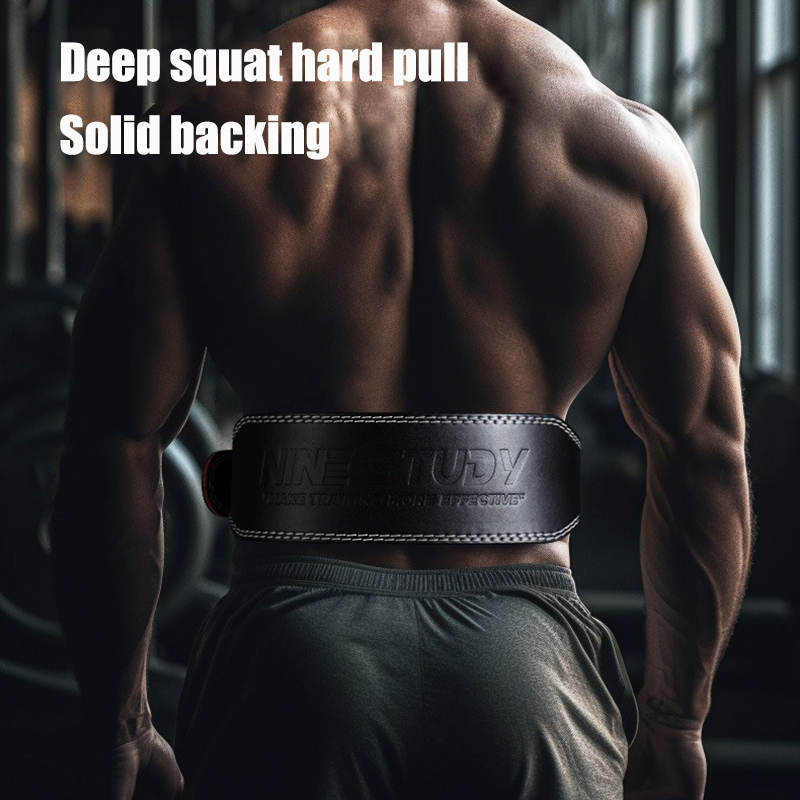 Professional Leather Weightlifting Belt Adjustable Gym Belt for Men Women Heavy Duty Squat Deadlift Support Fitnes Training Gear