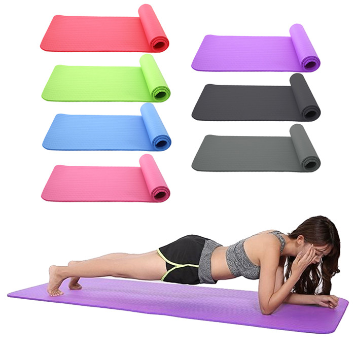 Custom Gym Exercise Fitness Folding Gymnastics Logo 10 Mm Thick Cheap NBR Yoga Mat