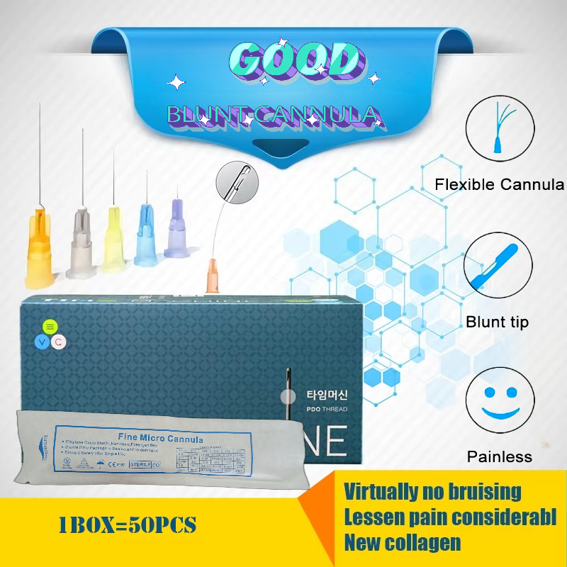 Factory disposable Blunt Tips cannula micro 14g 18G 25G 27G 18G 30G 50mm 70mm Blunt Fine Canula beauty tool parts fillers