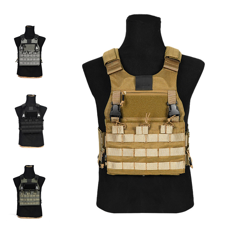 New MOLLE lightweight quick release tactical vest, suitable for CS, hunting, cosplay and other scenarios