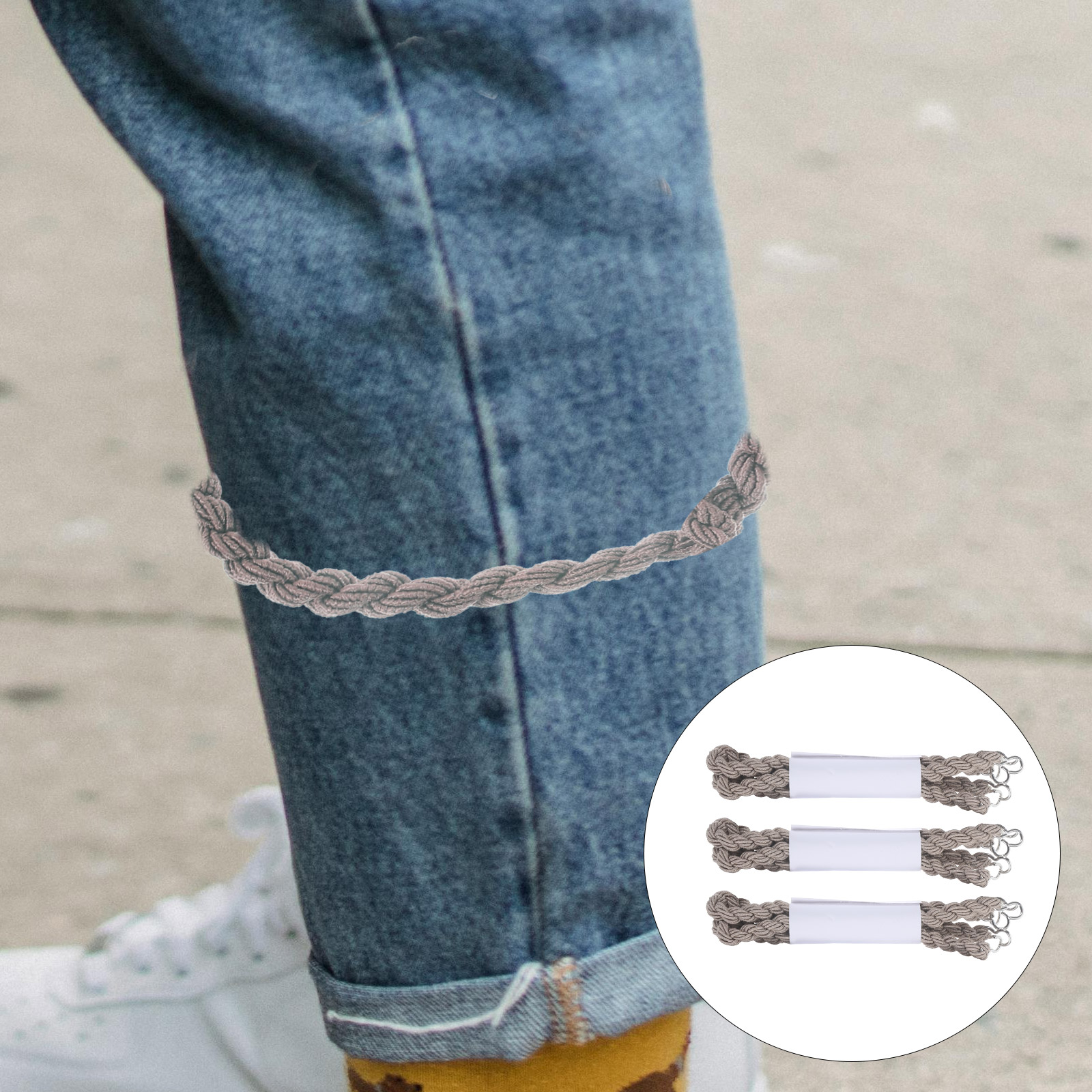 6 Pcs Boot Bands Leggings Ropes Outdoor Straps Elastic Portable Camping Black Sand Proof Shoe Fixing Rope