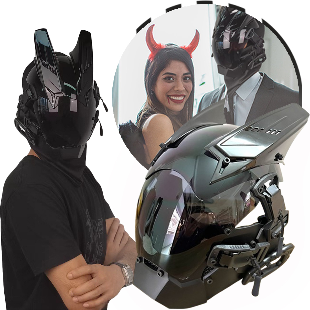 New Tactical Cyberpunk Mask Airsoft Dark Masks CS Game Party Cosplay Accessories Props Halloween Christmas Helmet Party Gift