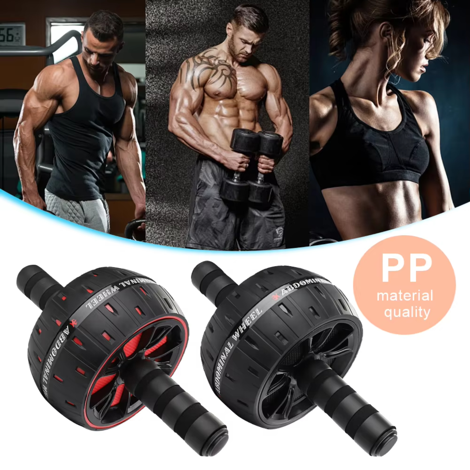 Abdominal Training Sports Equipment Big Ab Roller  Noise Wheel Exercise Equipment Keep Fitness Wheels Gym Strength Workout