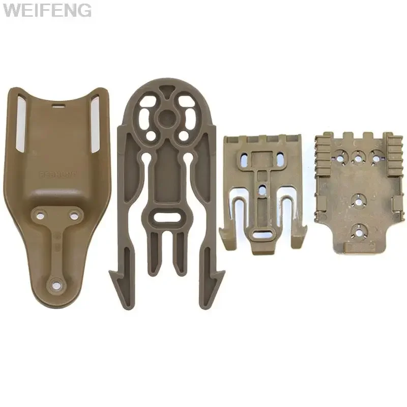 Tactical Holster Adapter Quick Release Molle Plate Plastic Case Waist Paddle Platform Quick Locking System Kit QLS 19 22