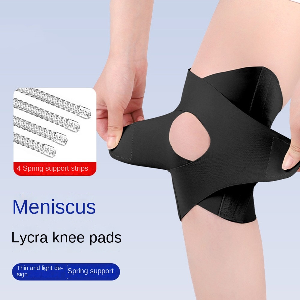 Patella Protector Compression Knee Pad Ultrathin Spring Support Sports Knee Brace Joint Breathable Knee Support Outdoor Sports