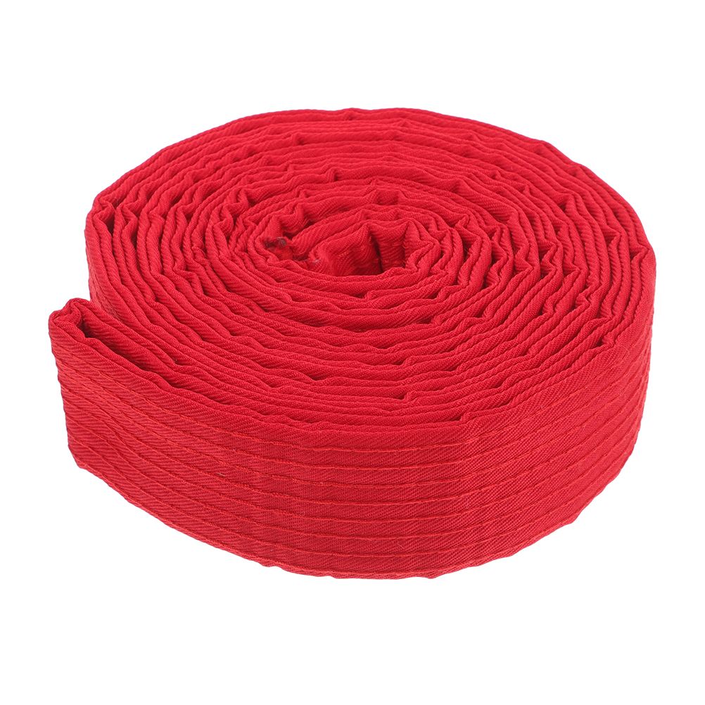 Taekwondo Belts Martial Karate Judo Uniforms for Men Women Kids Red Cotton Training Equipment Adjustable Waist Size