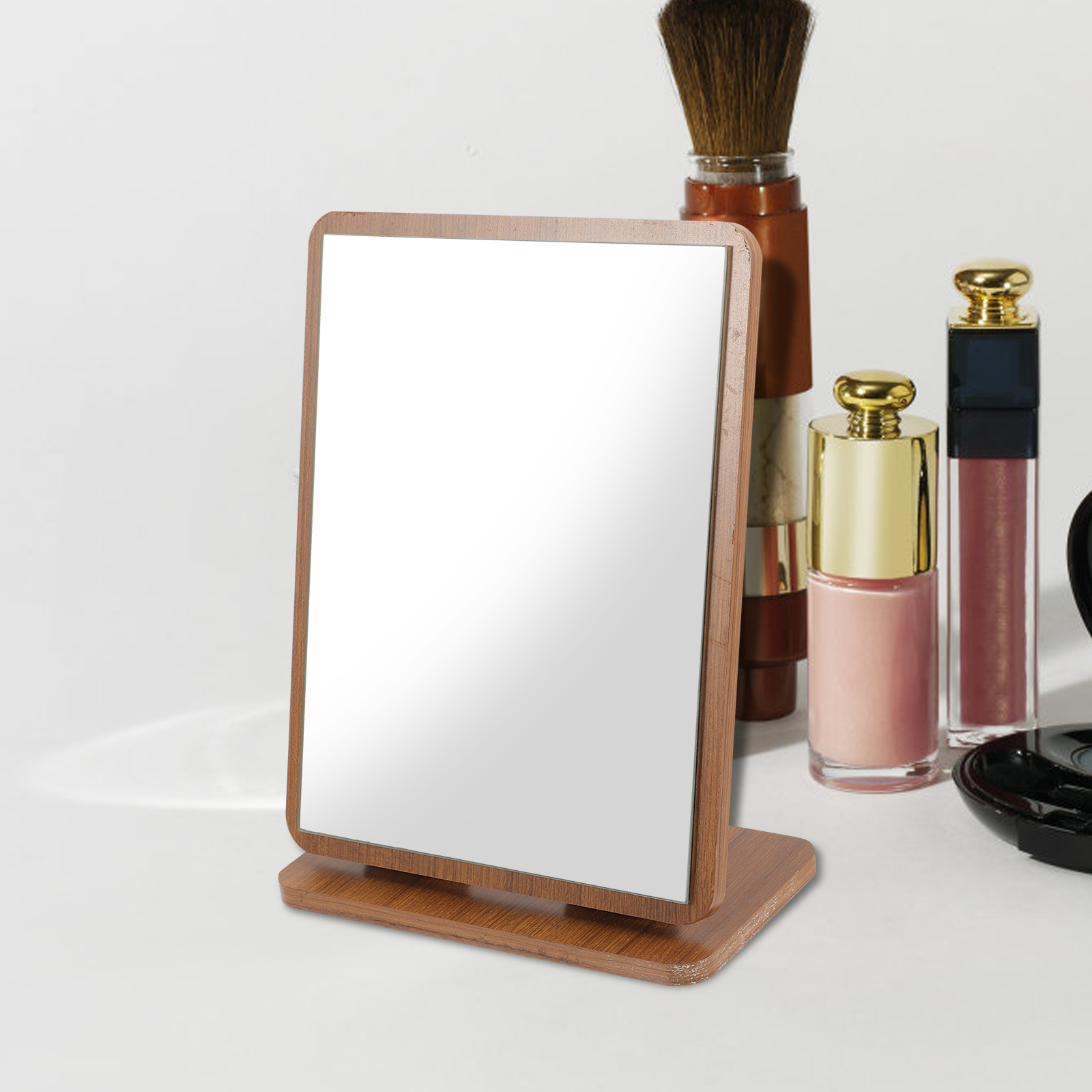 Try Wearing Makeup Mirror Bedroom Desk Vanity Swivel Table Mirror Dorm Decor Grooming Skincare Gift for Women Ladies