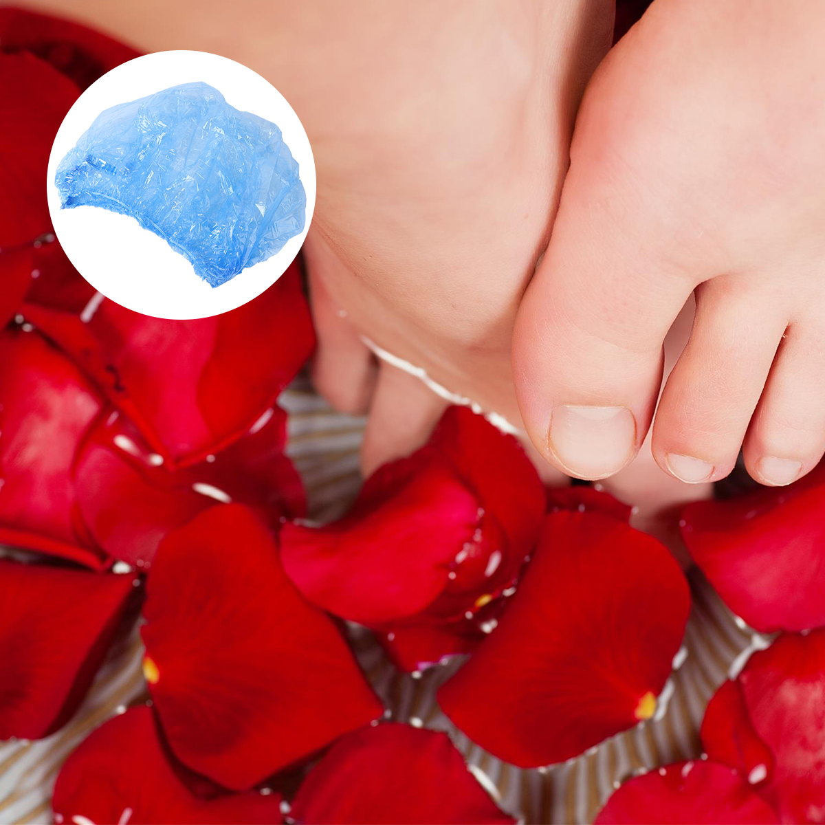 50 PCS Foot Bag Waterproof Bags Bath Footcare Bar Beauty Salon SPA Heat-resistant