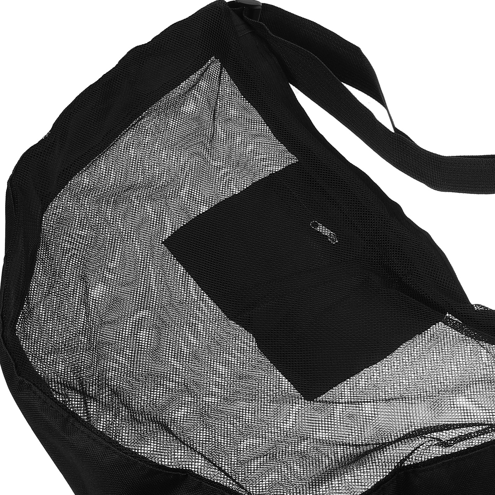 Single Ball Bag Basketball Mesh Sling Shoulder Bags Volleyball Football Holder Black Net Bag Sports Team Gym Stadium Use