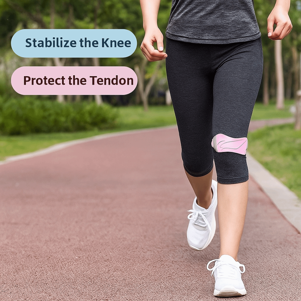 Adjustable Patellar Belt Knee Protector Knee Joint Protective Cover Breathable Patella Tendon Knee Strap Lightweight Comfortable