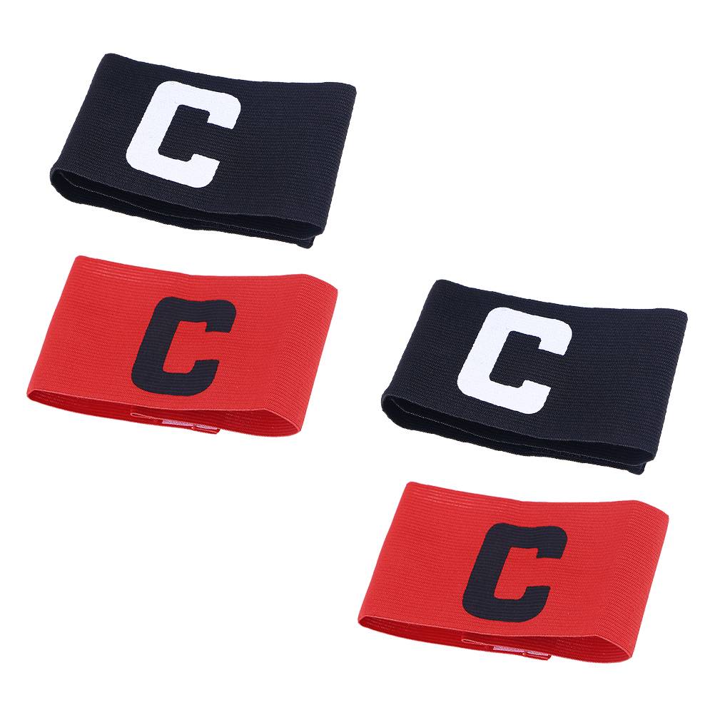 4Pcs Football Armband Captain Youth Adjustable Kids Non Slip Wear Resistant Band Soccer Accessory Basketball Team Activity