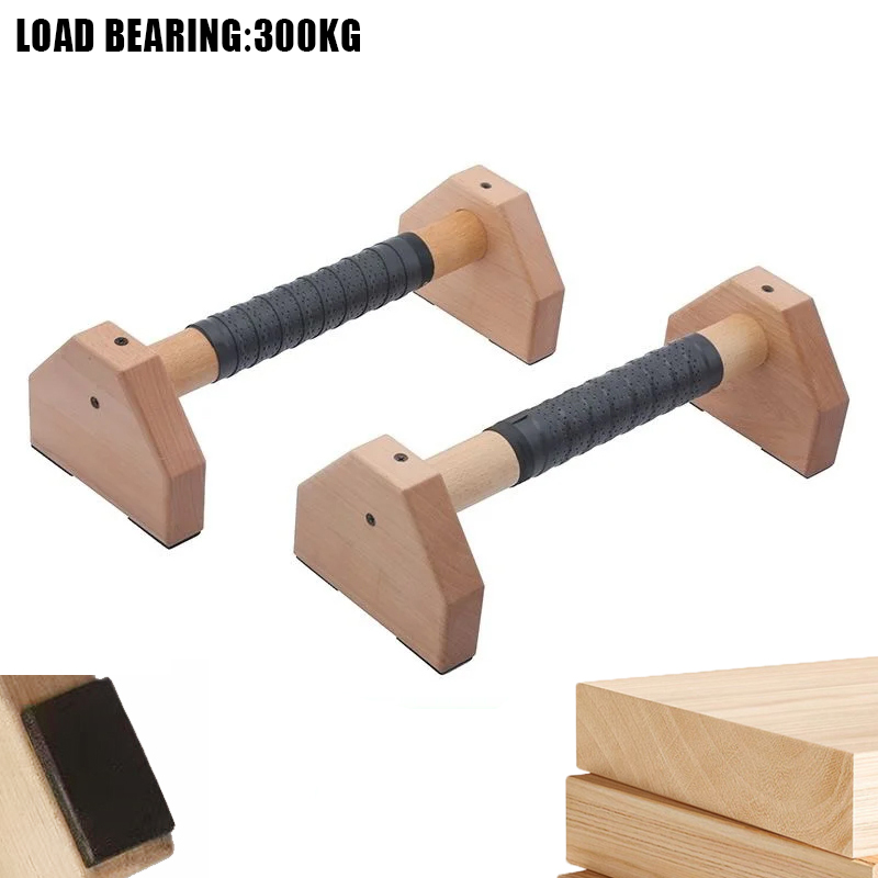 Wooden Push-up Stand  Exercise Pushup Board Non-Slip Pushup Bars Calisthenics Handle Fitness Equipment Home Strength Training