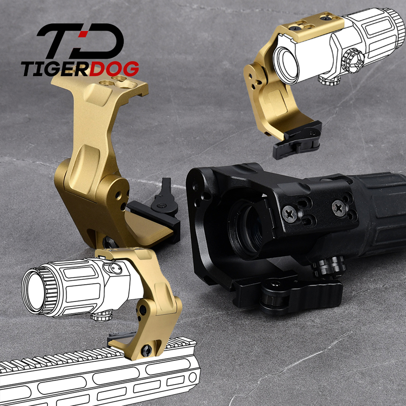 FAST FTC OMNI Magnifier Mount 2.26" Optical Scope Sight Folding Base G33 G43 G45 JULIET Micro 3X Airsoft Riflescope Accessories