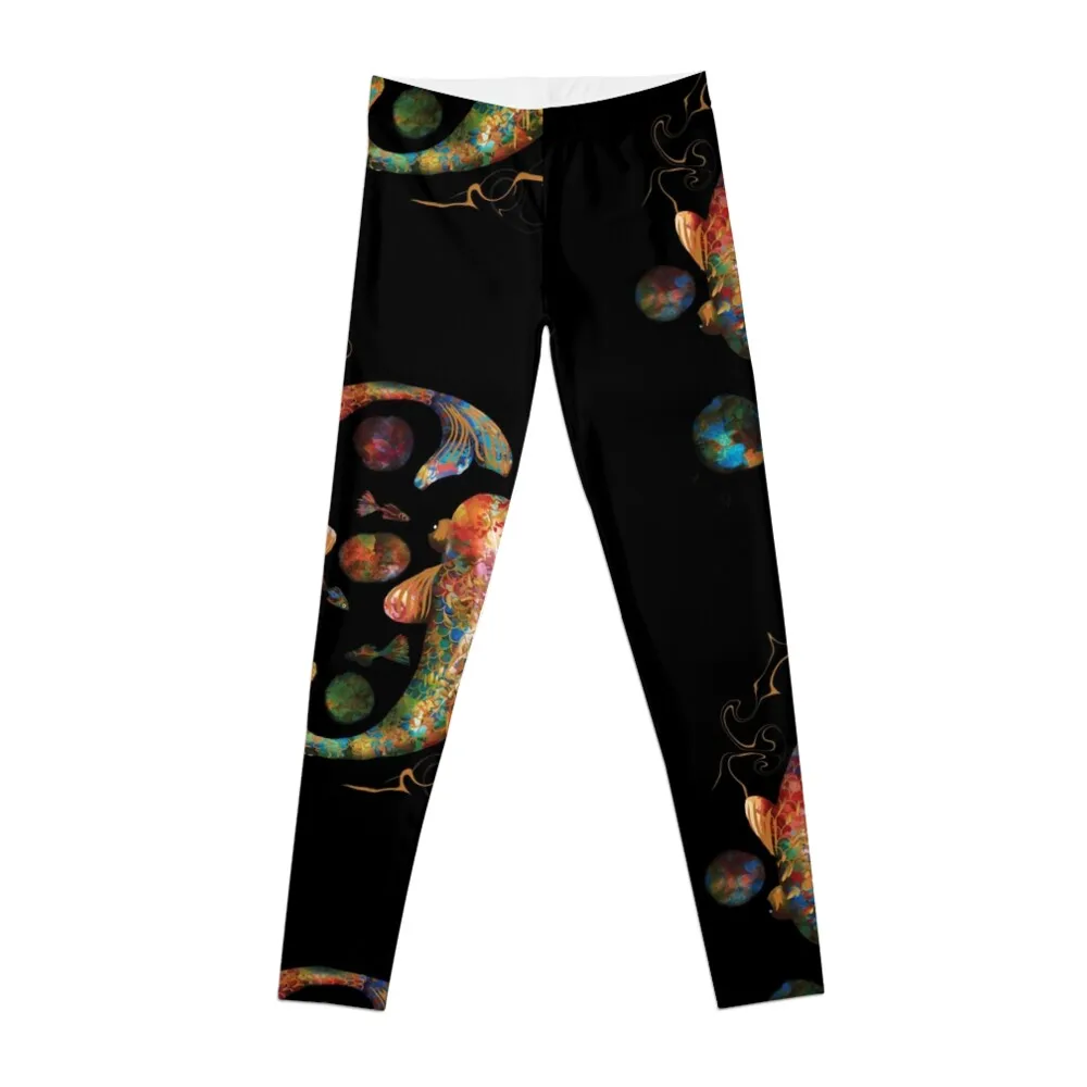 Lucky Koi Treasure Leggings flared sport pants Women's sports pants Womens Leggings