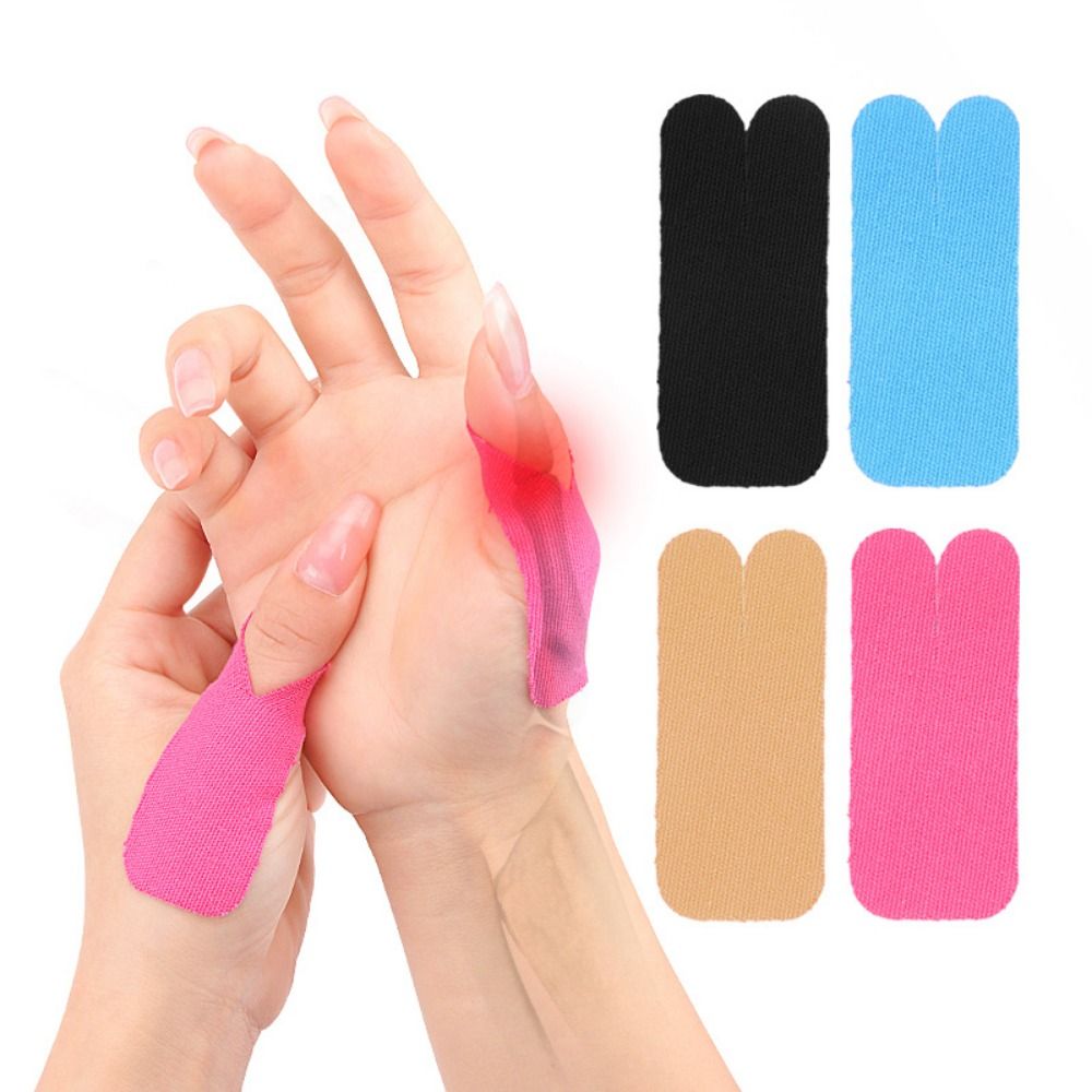 10Pcs Elastic Kinesiology Tape Cotton Self-adhesive Muscle Patch/sticker Irregular Breathable Thumb Support Bandage Men