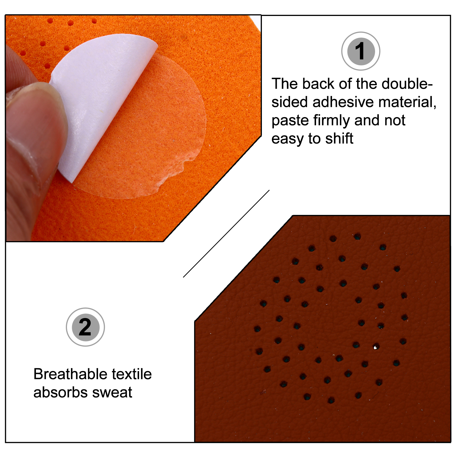 2 Pcs Half Size Insoles Padding Thick Soft Anti Skid Breathable Damping Shoe Pad For Men Women Brown Emulsion