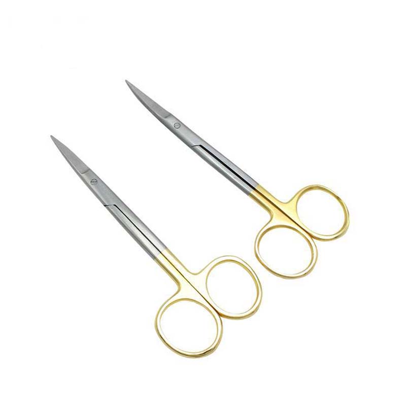 1 Pcs stainless steel Dental Surgical Scissors hemostatic clamp Straight and Curved Metal Crown Scissors surgical tools