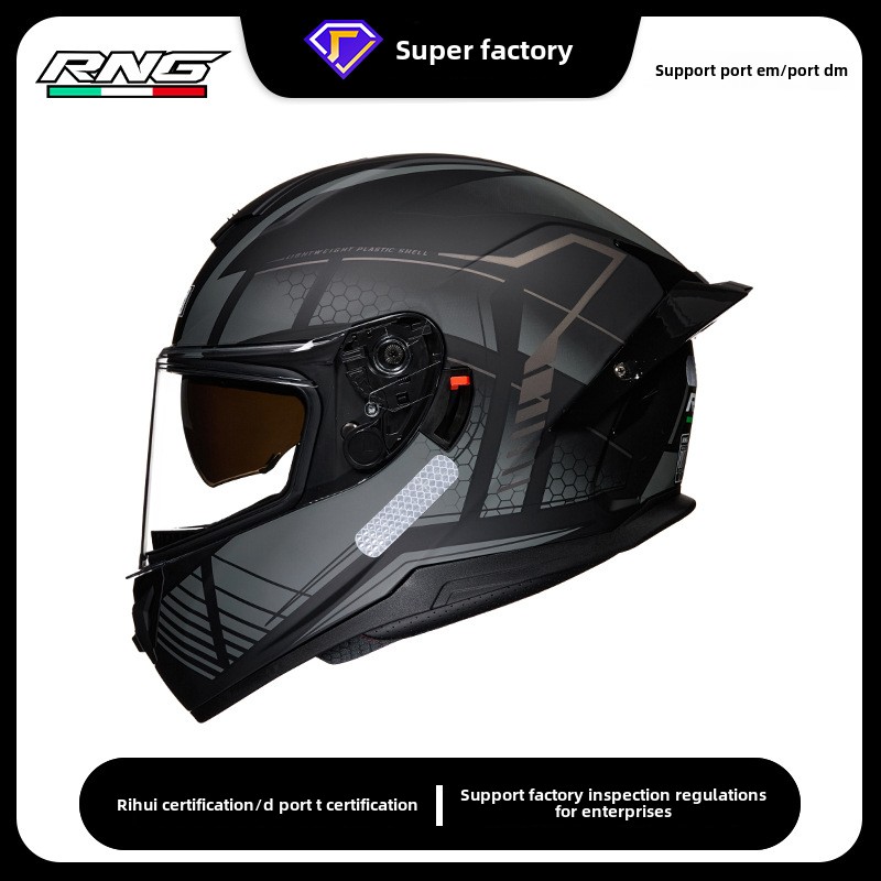 Motorcycle Helmet Motorcycle Helmet Double Lens Large Tail Bluetooth Headset Full Face Helmet Motorcycle Helmet