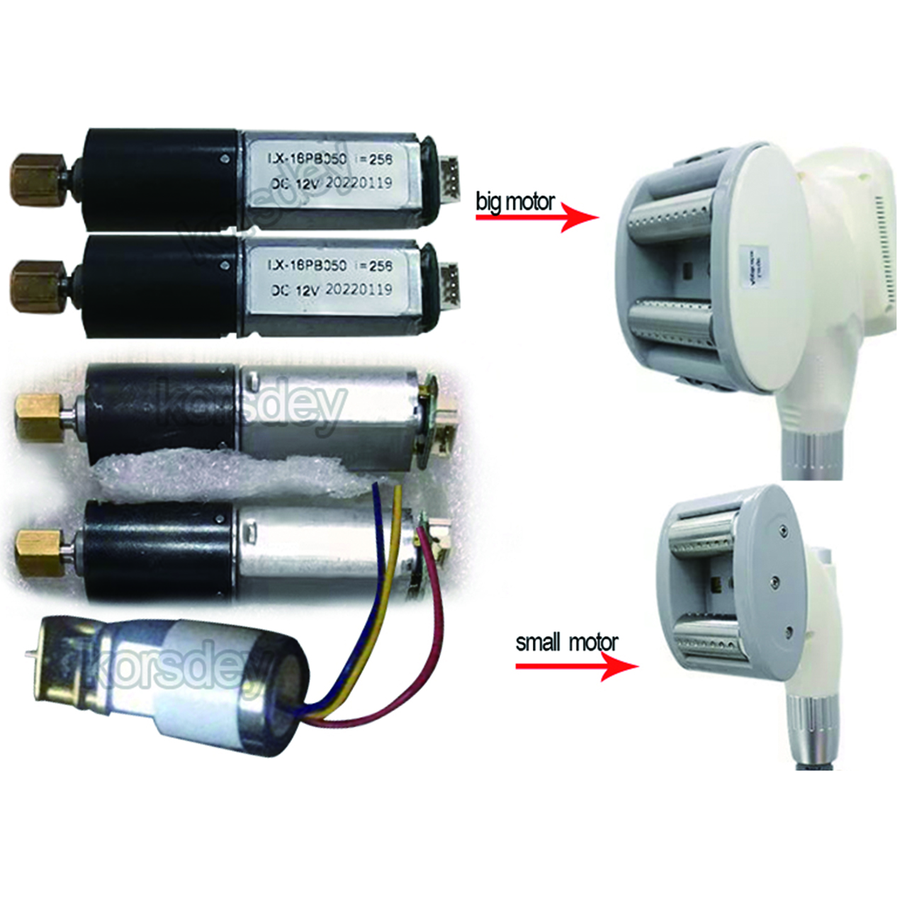 V9 V10 V-NINE V-TEM V-Shape Series Vella Cellulite Roller Massager Accessories Motor