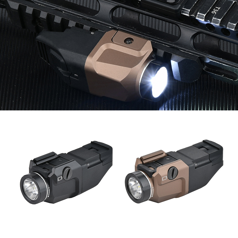 WADSN Tactical TL-9 Gun Flashlight Metal 1000 Lumens TLR9 LED Strobe Scout Light 20mm Glock 17 Airsoft Rifle Scout Torch Hunting