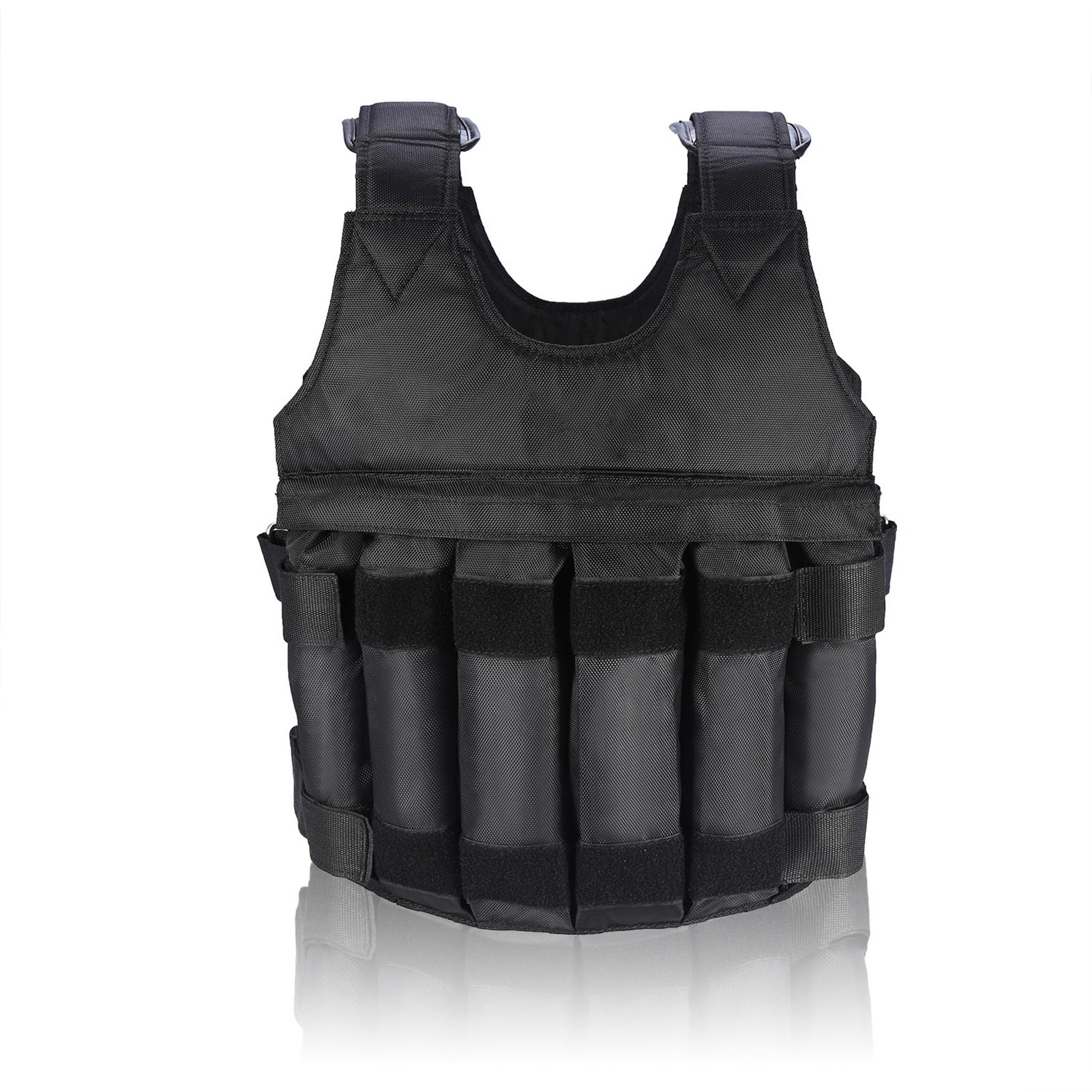 Adjustable Weighted Vest 20/50kg for Fitness Training, Workout, Gym & Boxing - SUTEN Exercise Jacket