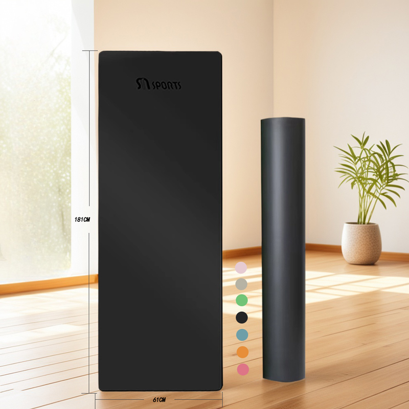 High Quality Eco -friendly PU 100% Natural Rubber 5mm Yoga Mat Non-slip Custom Logo and Color Exercise Mat