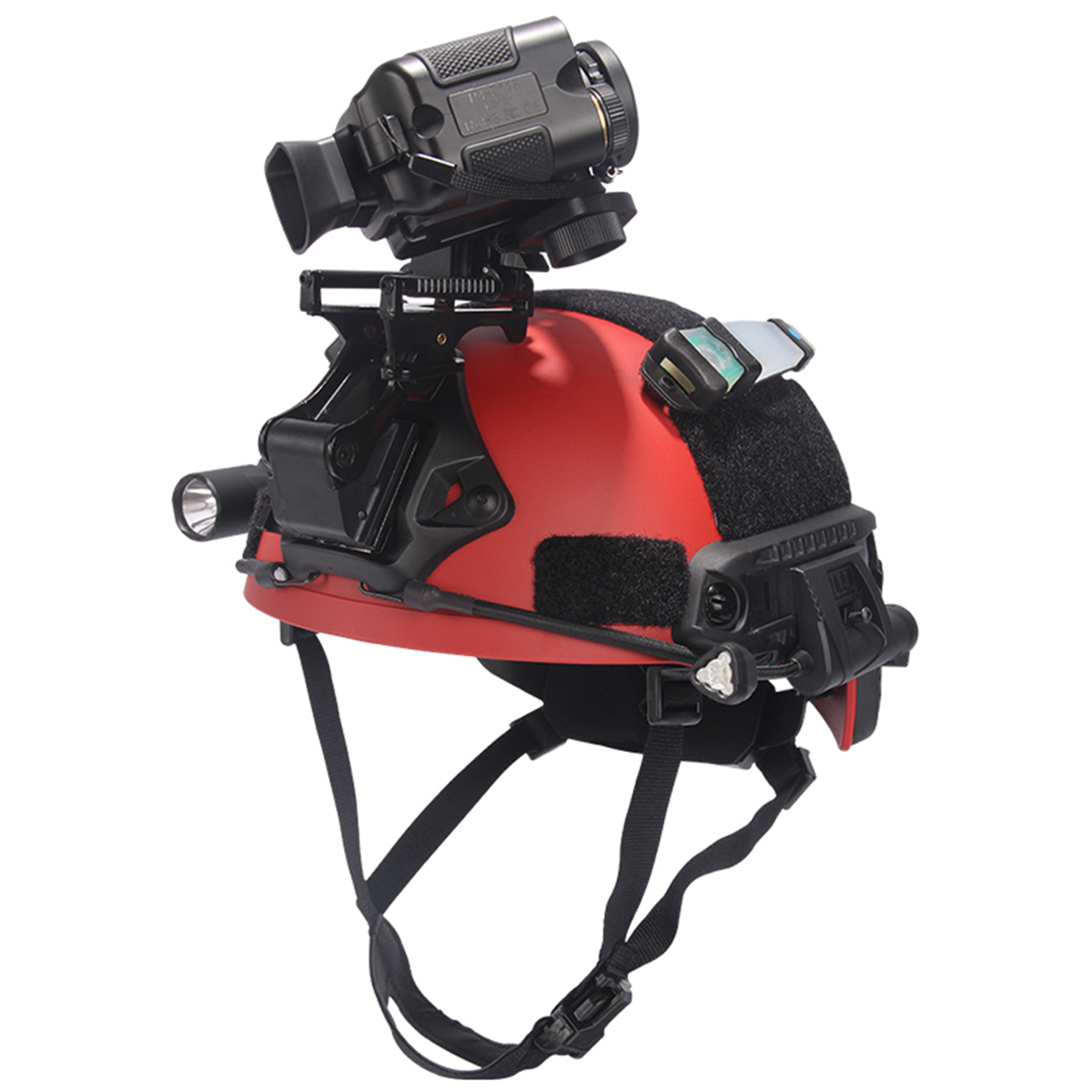 Airsoft Tactical Helmet with Flashlight Clip & Goggles & Sensor Headlamp for Rescue Safety Paintball War Games Hunting Helmet