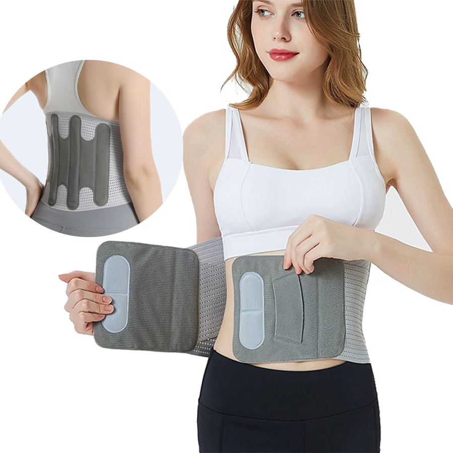 Adjustable Breathable Lumbar Support Belt For Men and Women for Upper & Lower Back Pain,Sciatica,and Sciatica