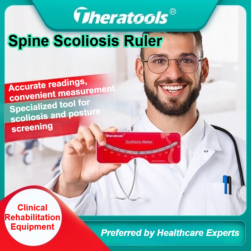 Pocket Scoliometer - Portable Spine Alignment Measuring Tool for Scoliosis Diagnosis, Back Curvature & Rotation Screening