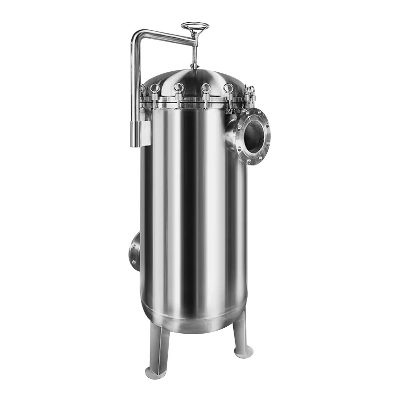 Stainless steel bag filter water factory treatment equipment large flow industrial oil and water security precision filter