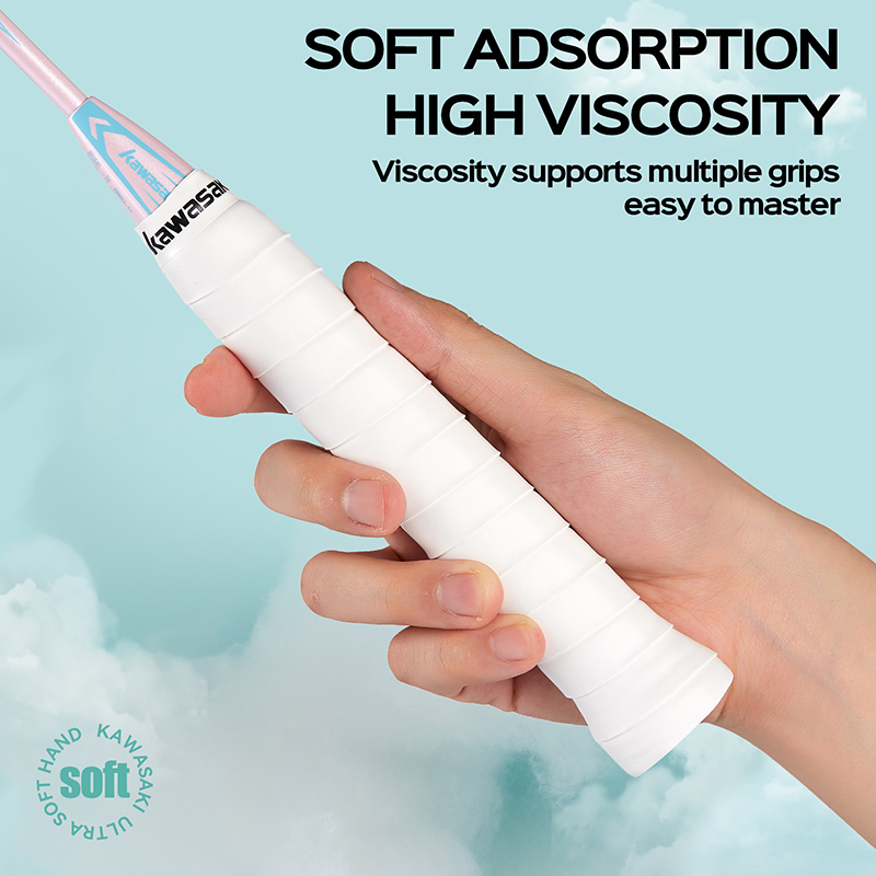 10pcs/lot Kawasaki Overgrip Tennis Racket Sweatbands Anti-slip Breathable Sweat Band Badminton Grip Tape X5