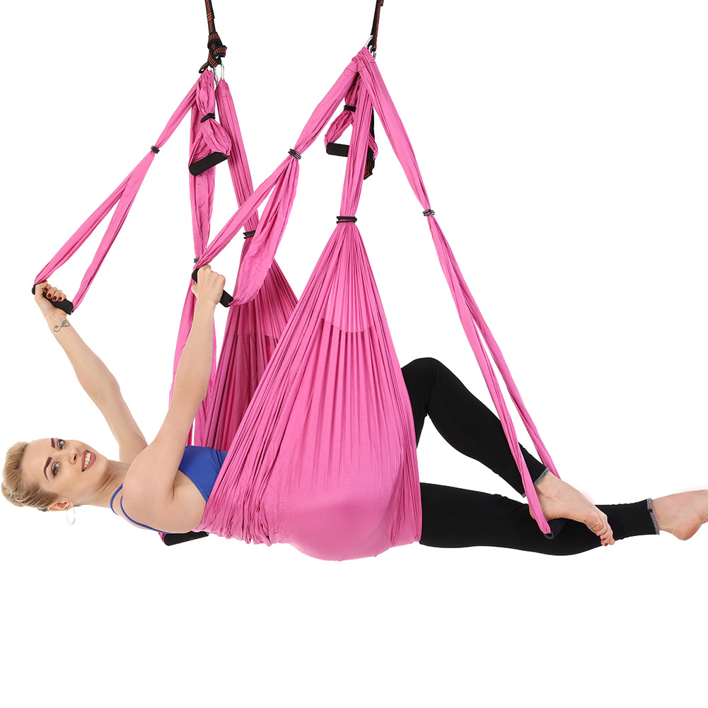 Adjustable Aerial Yoga Strap Hammock Swing Stretching Strap Anti-Gravity Inversion Yoga Hammock Belts Gym Flexibility