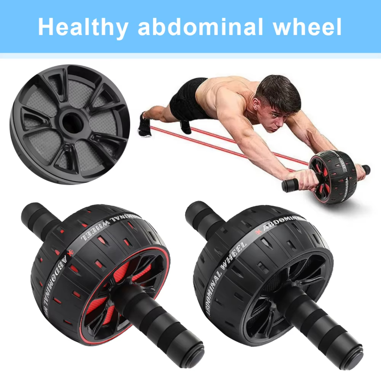Big Ab Roller  Noise Abs Workout Ab Roller Abdominal Wheel Roller Abdominal Training Sports Equipment  Gym Strength Workout
