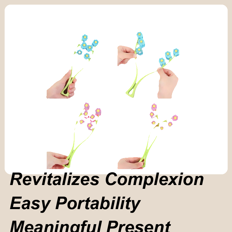 Face Massage Tool Y-Shaped Handheld Face Massager 3D Flower Roller Manual Relaxation Equipment for Women and Girls