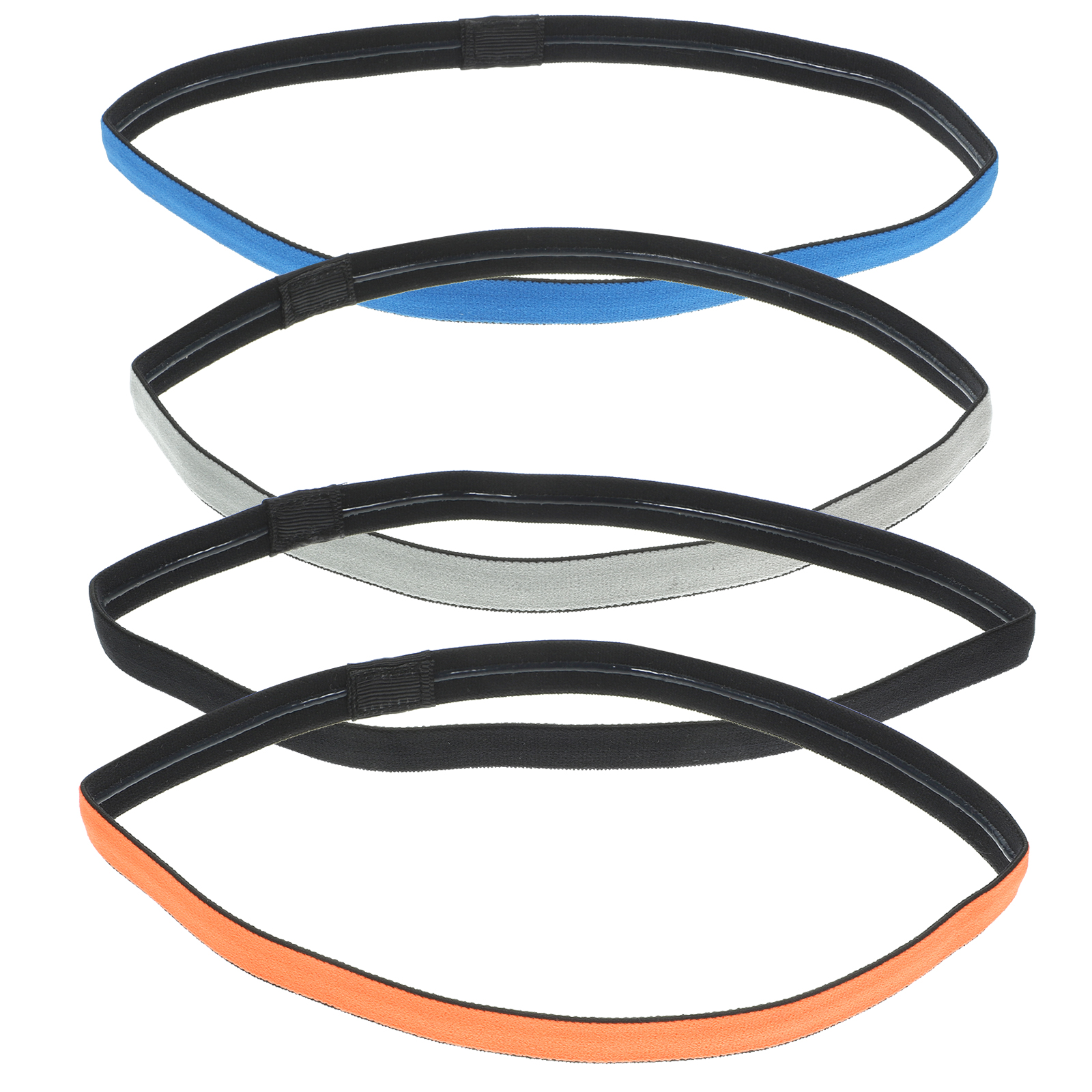 8pcs Anti-Slip Silicone Headbands for Women Sports Sweat-Wicking Fitness Running Gym Hairbands Athletic Elastic Yoga