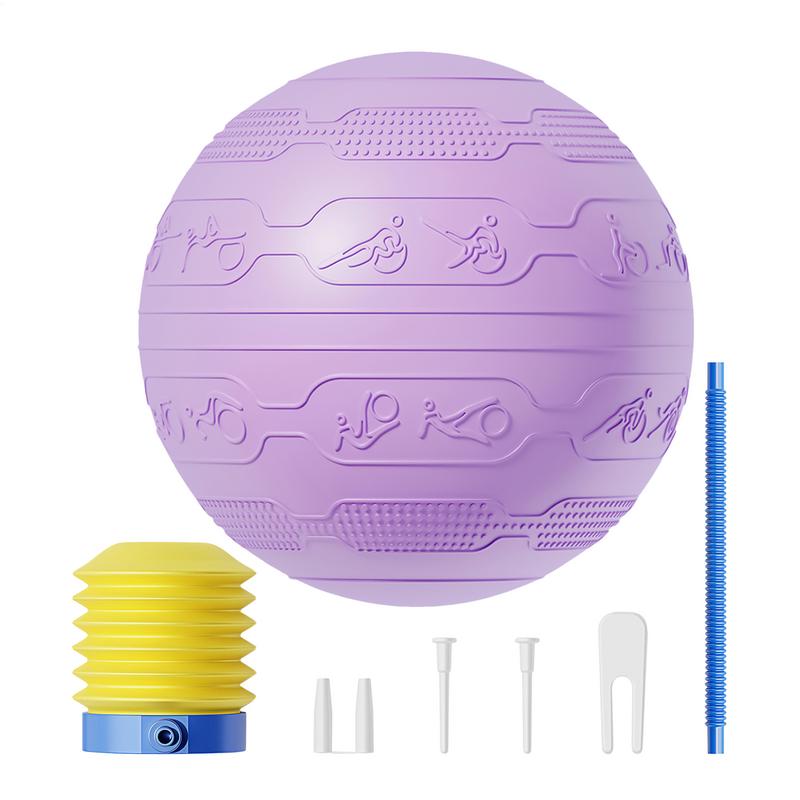 Pilates Ball Inflatable Yoga Balls For Exercise Heavy Duty Exercising Accessories Non-slip Home Workout Equipment For Improve