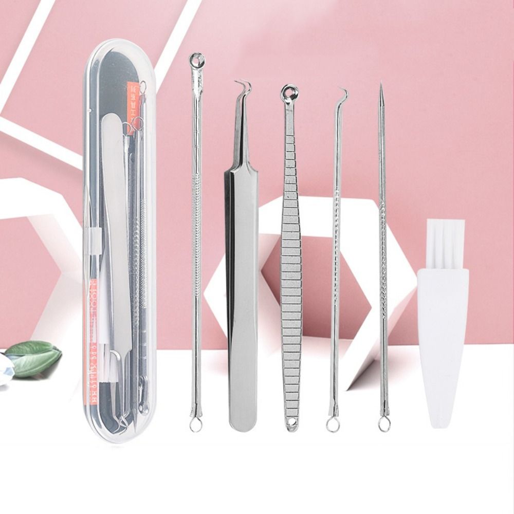 Ultra-fine Cell Pimples Blackhead Clip Light Weight Stainless Acne Tweezers Effort-saving Strong Acne Remover Extractor Salon