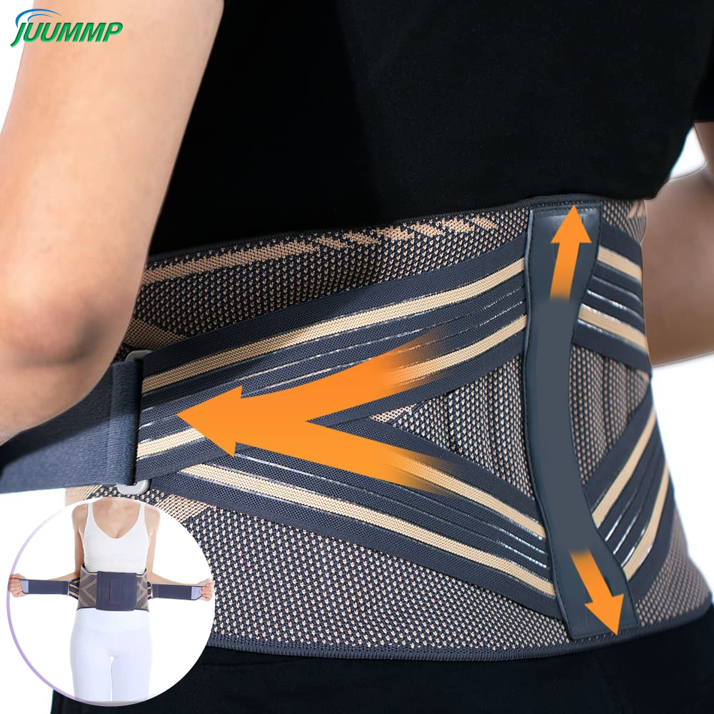 Lumbar Support For Herniated Disc Men & Women For Lower Back Pain Relief Breathable Back Brace Support Belt Back Pain Relief