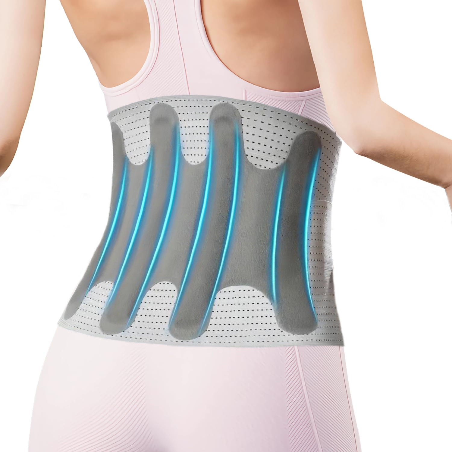 Back Brace Adjustable For Lower Back For Men and Women, Relief for Upper & Lower Back Pain, Sciatica, and Scoliosi