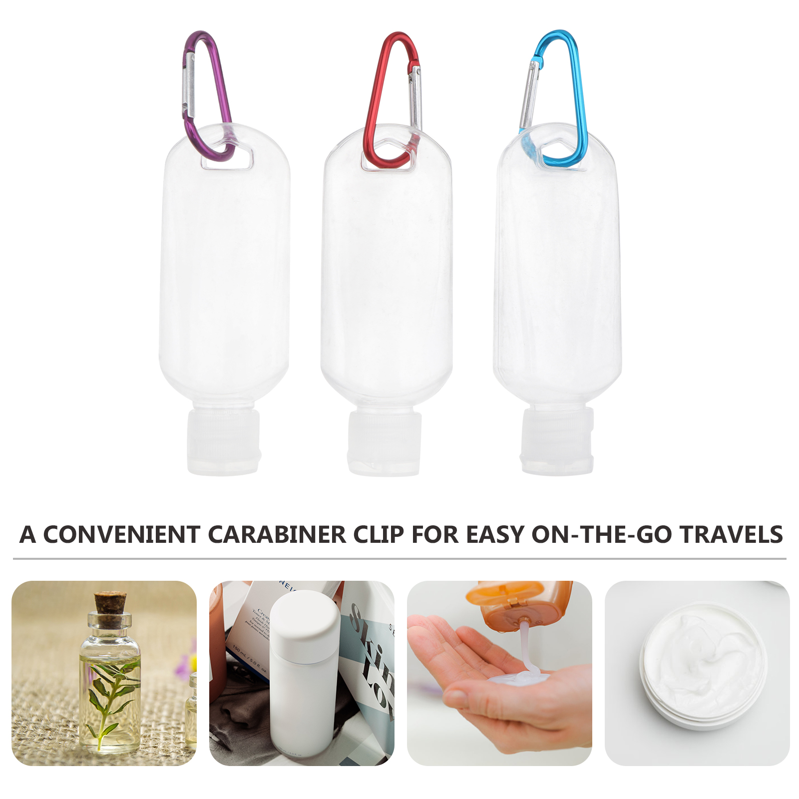 10 Pcs Filling Travel Bottles for Toiletries Collapsible Small with Lids Refillable