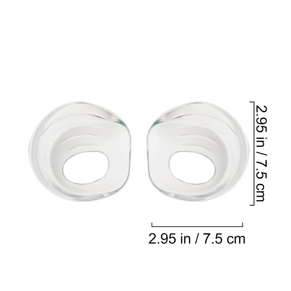 2 Pairs Orthopedic Heel Pad Gel Insoles Transparent Unisex Arch Support Pain Relief Foot Care Tool Walking Shoes Compatible