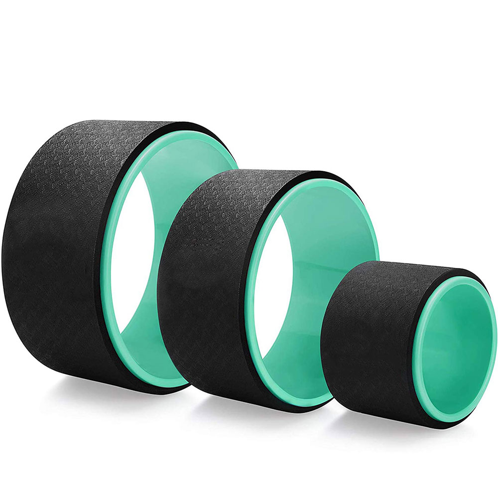 Back Pain Backbends & Stretches Increase Strength & Flexibility Yoga Wheel Set 3 Pack Yoga Foam Roller