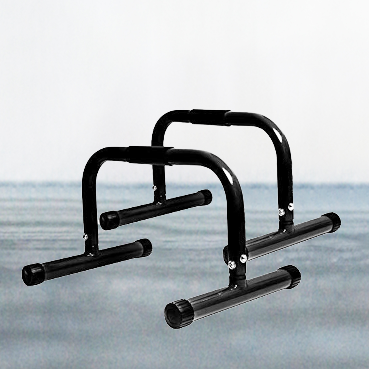 Adjustable Push Up Stands Parallettes Dip Bars With Non-slip Foam Handle Rubber Feet Workout Handstand Gymnastics Bodyweight New