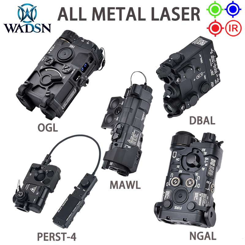 WADSN Tactical All Metal DBAL A2 NGAL MAWL-C1 CQBL Perst4 RAID OGL Flashlight M300 M600C Flashlight SF Airsoft Weapon Scout Lamp