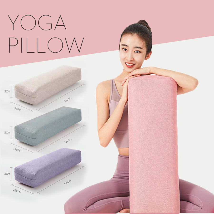 Yoga Pillows Cushions Waist Pillows Professional Accessories for Beginners Pillows Cervical Vertebrae Rectangular High