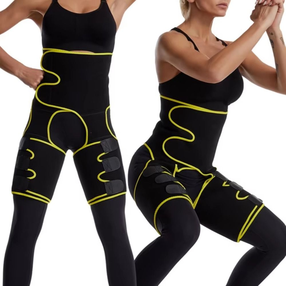 3 In 1 Tummy Control Shapewear Breathable Adjustable Fat Burning Compress Belt Tummy Control Hip-Lifting